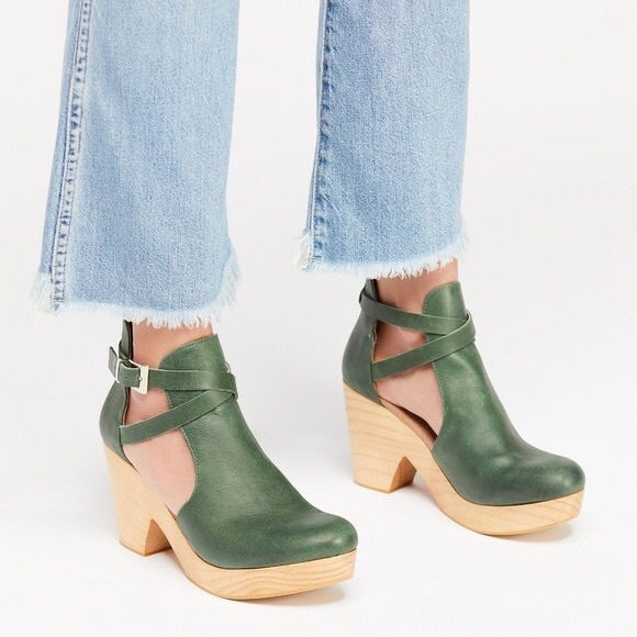 free people cedar clog green